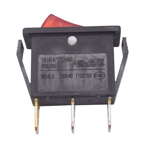Interruttore A Dondolo LECI Rs606-101n011crb - 3 Pin, 3 Posizioni, 16A 125/250VAC - Foto 4
