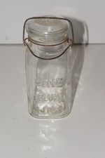 Pine Deluxe Quart Jar With Wire Bale, Original Glass Lid Very Clean Nice