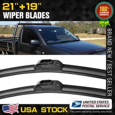21 19 One Pair Windshield Wiper Blades Bracketless J-hook Oem Quality New 21 19 One Pair Windshield Wiper Blades Bracketless J-hook Oem Quality New