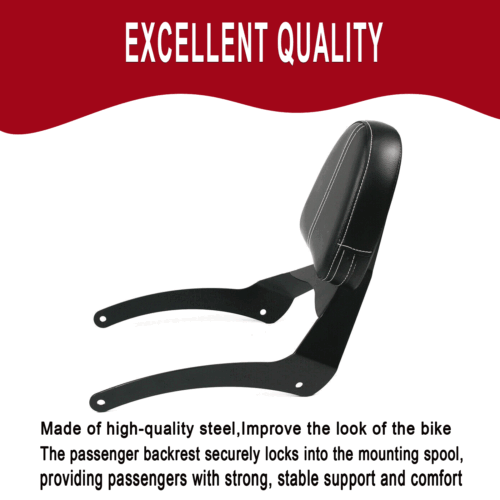 For Indian Scout 2015-20 Scout Sixty 16-20 Passenger Sissy Bar Backrest With Pad - Picture 5 of 11