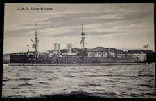 60418 AK Ship S.M. S. King Wilhelm Ship at Sea around 1910