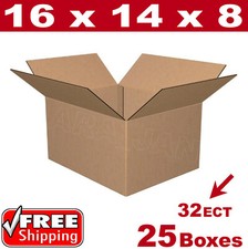 25 - 16x14x8 Cardboard Boxes Mailing Packing Shipping Box Corrugated Carton