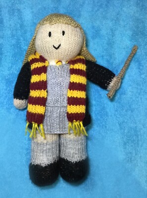 STRICKANLEITUNG - Zauberer Hexenmädchen inspiriert 28 cm Stofftier Puppe