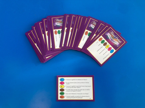 Lot De 50 Cartes Trivial Pursuit Sports Et Loisirs - 300 Questions - Recharge FR - Occasion