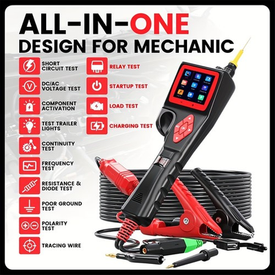 #ad Power Circuit Probe Kit Multimeter Relay amp; Fuel Injector Tester Automotive 9 30V $124.99