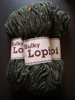 Bulkylopi von Istex dunkelgrün meliert Farb-Nr. 1416 (9 Knäuel á 100 g)