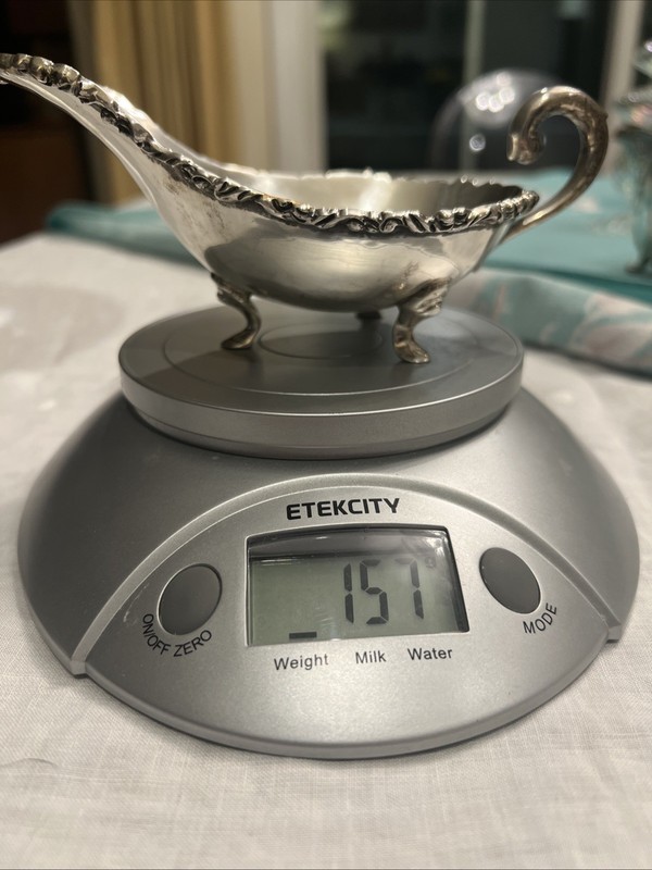 Vintage Taxco Mexico Sterling Silver Gravy Boat 157g