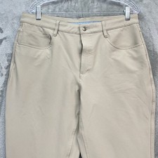 FootJoy FJ Pants Men's size 35x32 athletic fit beige Performance Stretch Golf