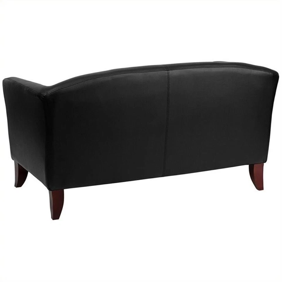Namoradeira Flash Furniture Hercules Imperial couro preta - Imagem 2 de 2