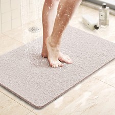 LuxStep Shower Mat Bathtub Mat,24x16 inch, 24" x 16" Rectangular , White