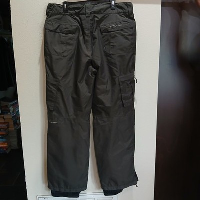Columbia Titanium Ski Snow Pants Mens XL R 38x33 Omni-Tech Waterproof Breathable