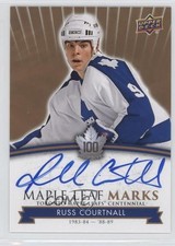 2017 Toronto Maple Leafs Centennial Leaf Marks Russ Courtnall #MLM-RC Auto t3w