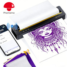 300 DPI Bluetooth Tattoo Stencil Printer, Thermal Wireless Printer for Tattooing