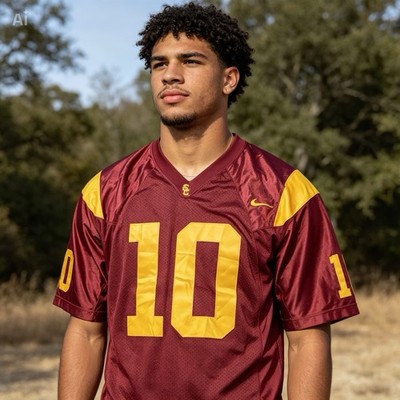   Vintage Nike USC Trojans #10 Football Jersey NCAA  