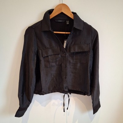 Vero Moda Tie Shirt Damen XS Schwarz VMTOMA Neu mit Etikett