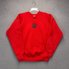 Vintage Fruit of the Loom Sweatshirt Mens XL Red Year One Crewneck Pullover USA