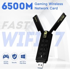 USB3.0 BE6500 WiFi 7 Dongles Card Tri-band Wireless Network Adapter for Win10/11