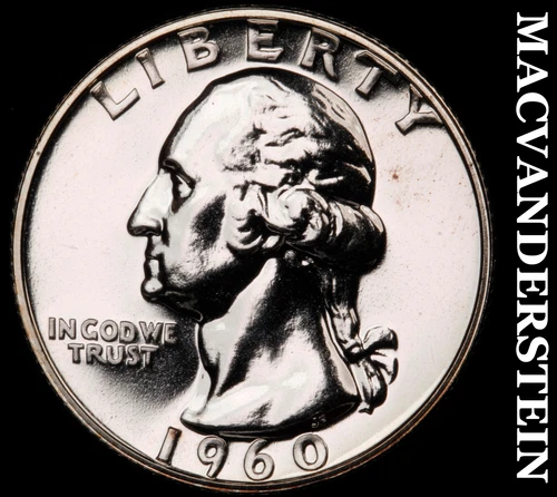1960 Washington Quarter- Silver Lustrous Choice Gem Proof  #i4357