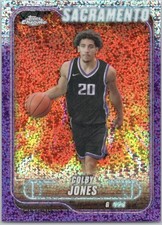 2024-25 Topps Chrome - Purple Speckle Refractor #192 Colby Jones #/299