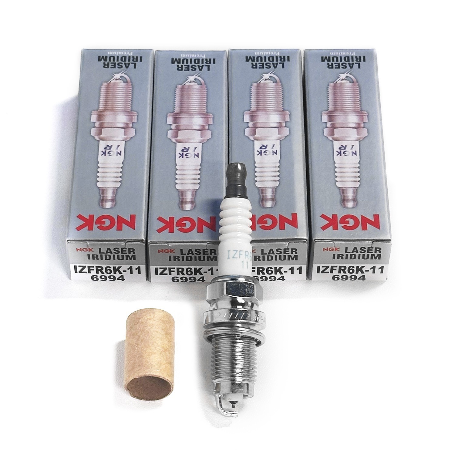 4pc NGK Laser Iridium Spark Plugs IZFR6K11 6994 For Honda Accord Civic CRV Acura