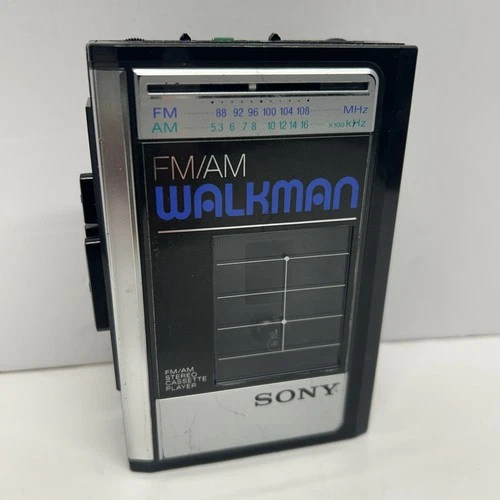 Sony Walkman WM-F41 AM/FM Cassette Player *New Belts* *Cleaned* *Works*