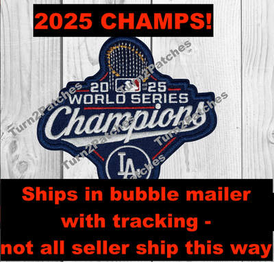 Official 2025 Dodgers Champions Patch World Series Jersey Patch LA
