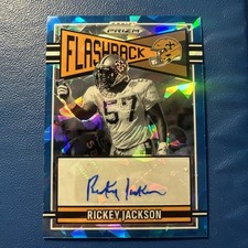 RICKEY JACKSON 2025 Panini Prizm #FLA-RJN Flashback Blue Cracked Ice Auto /99