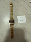 Vintage Goldtone Timex SSQ Digital Watch