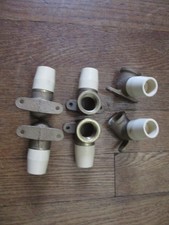 6 Pack 1/2" Female NPT x 1/2" CPVC Drop Ear Elbow, Lead Free Brass