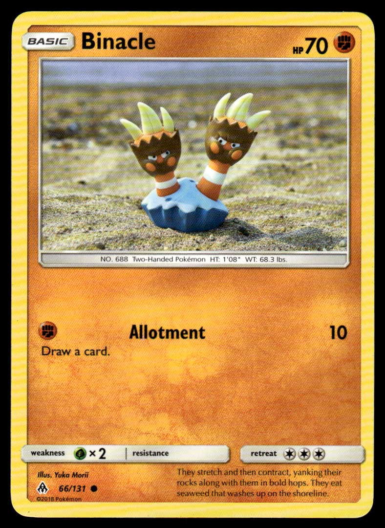 POKEMON BINACLE FORBIDDEN LIGHT 66/131 C NM/M