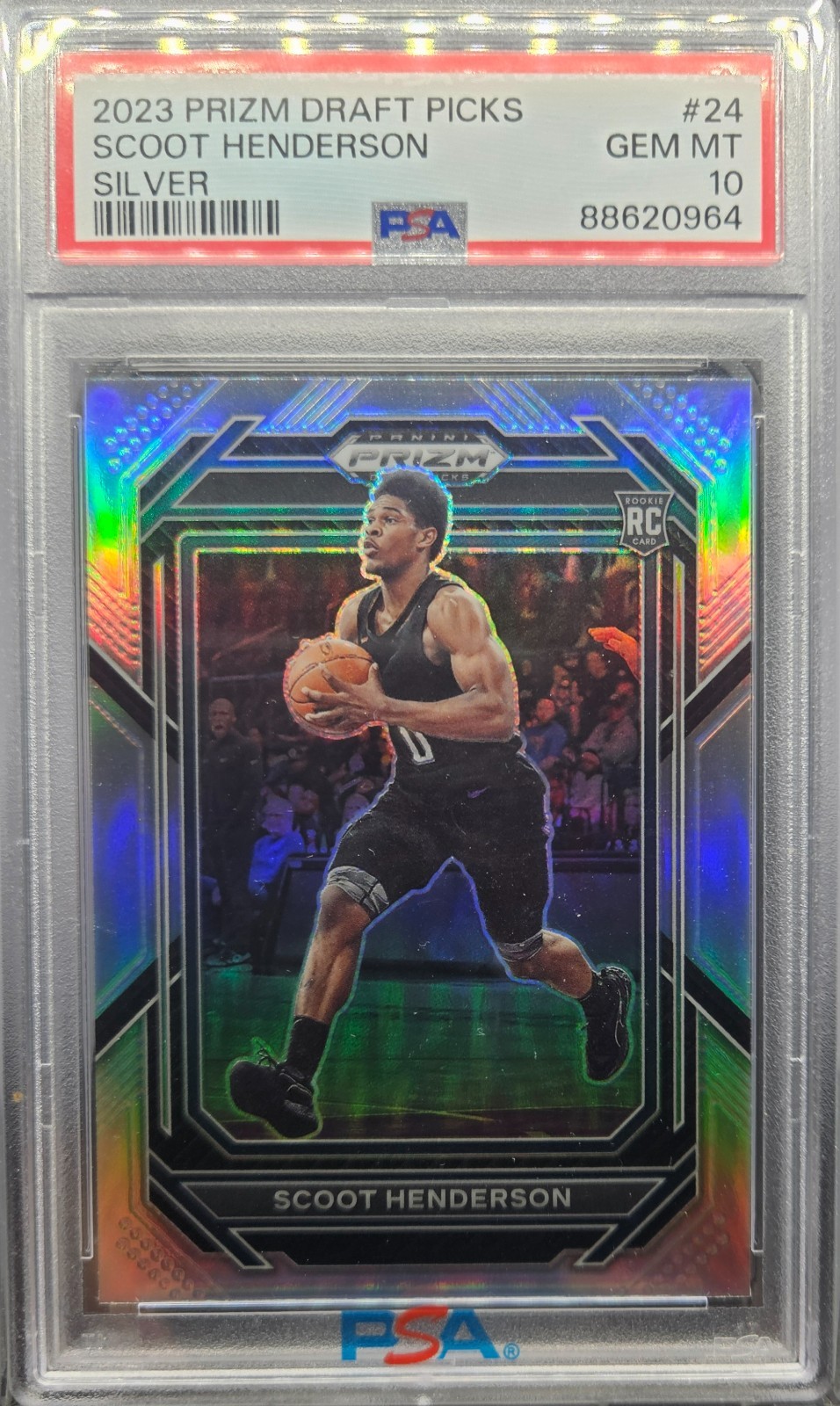 2023 Prizm Draft Picks #24 SCOOT HENDERSON RC Silver PSA 10💎🏀Trail Blazers