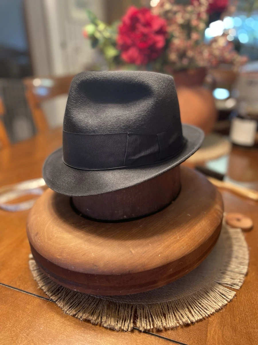 Borsalino Fedora/Trilby Vintage Hats for Men 7 1/8 Size for sale