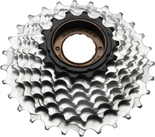 SunRace M2A 6-speed Freewheel - 14-28t, Chrome/Black