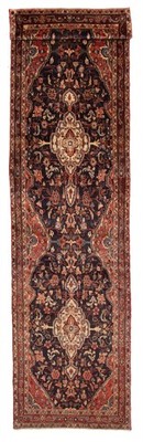 3'9'' x 17'7'' Vintage Hand-knotted Runner Rug Traditional Oriental Wool Carpet