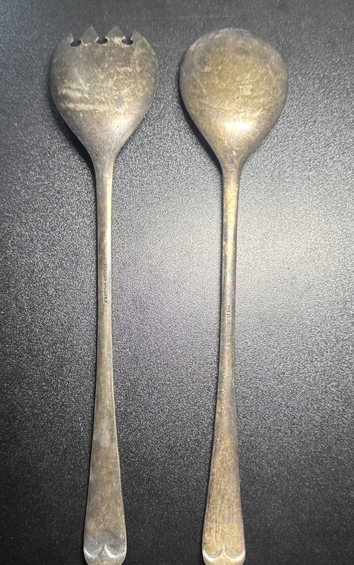 Vintage Italian Spork 9.5”  FB Rogers salad spoon fork silver plated Replacement