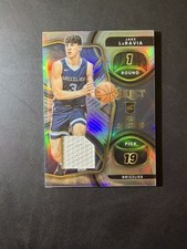 Jake LaRavia 2022-23 Select Basketball Patch RC Silver PRIZM DSM-JL Rookie