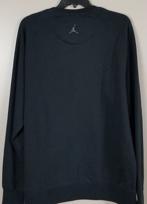 JORDAN XI RETRO 11 SPACE JAM CREW SWEATSHIRT BLACK RARE NEW 855790