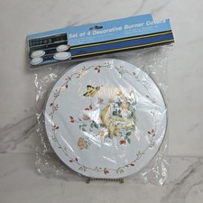Vintage 90s Stove Burner Covers Flowers And M...