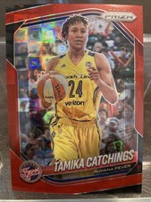 2025 Panini Prizm WNBA Tamika Catchings Red Pandora #/199 Fever #60