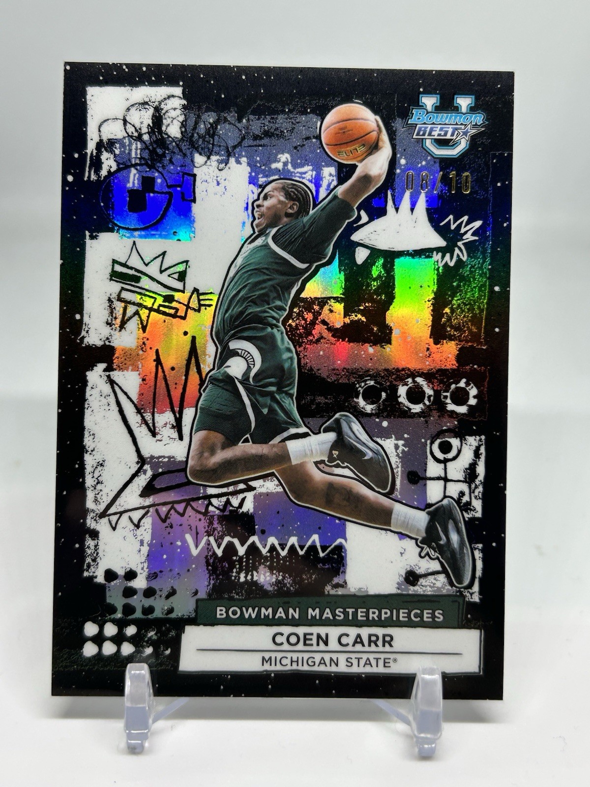 2026 Topps Bowman Best Bowman Masterpieces Black /10 Coen Carr #BM-35 9-16