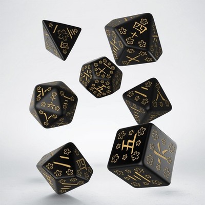 Q-Workshop NEU UND VERPACKT japanisches Würfelset - Deep Night Firefly