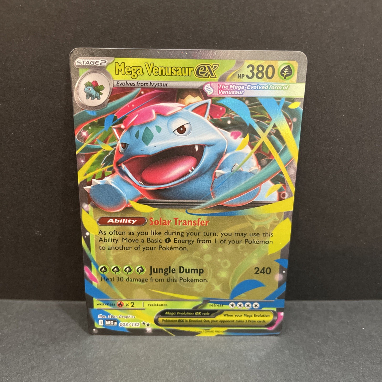 Mega Venusaur ex ME01: Mega Evolution 003/132 NM Pokemon Card