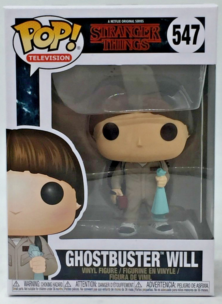 Funko Pop! Television Stranger Things Ghostbuster Will #547 With Pop Protector
