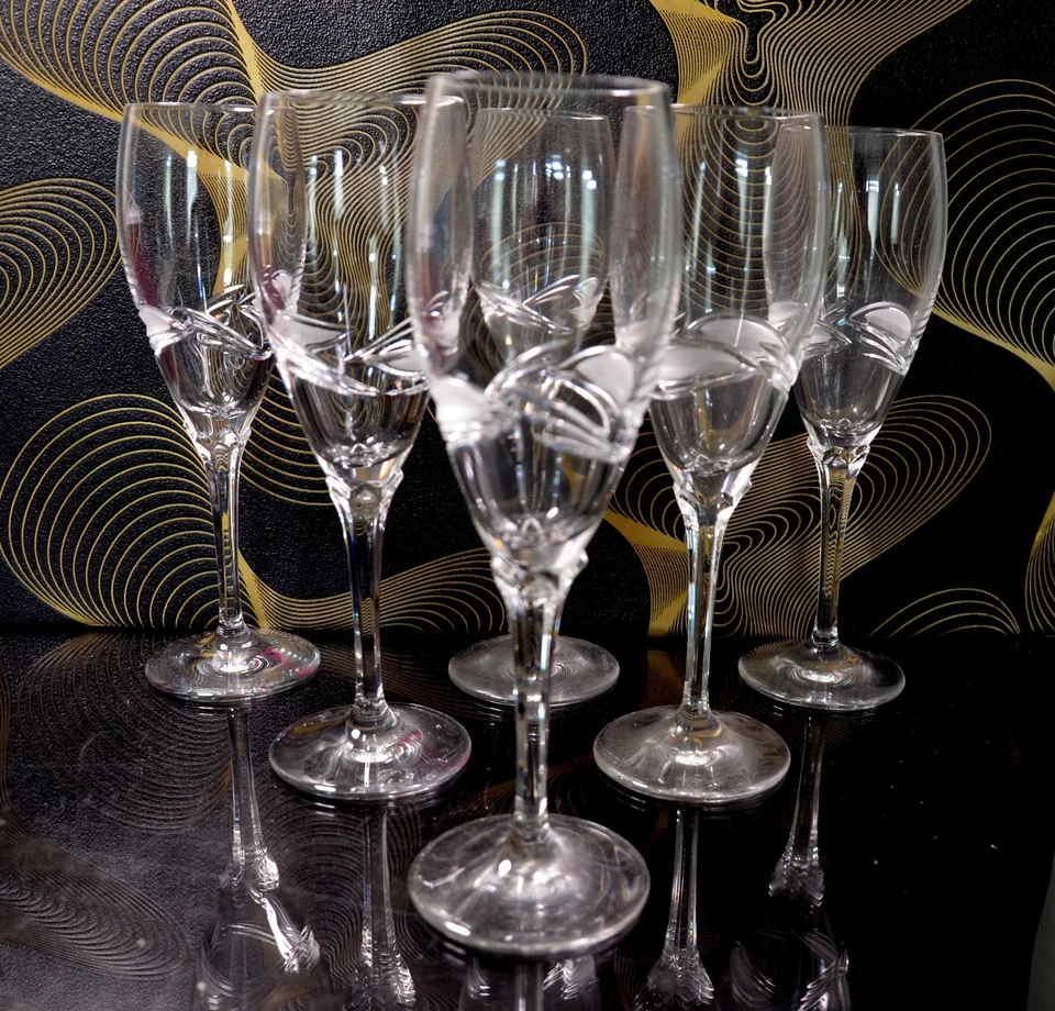 2 Nachtmann Vanessa Sektglas Sektkelch H 21,5 cm signiert N - Bild 3 von 4