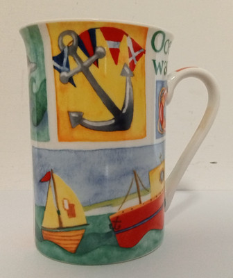 The Leonardo Collection Fine China Becher Tee Kaffeetasse Meer Ozean Leuchtturm