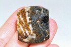 58Ct Blue Fire Golden Bi Color Rectangle Round Edged Pietersite Namibia FBDC41 — photo 3