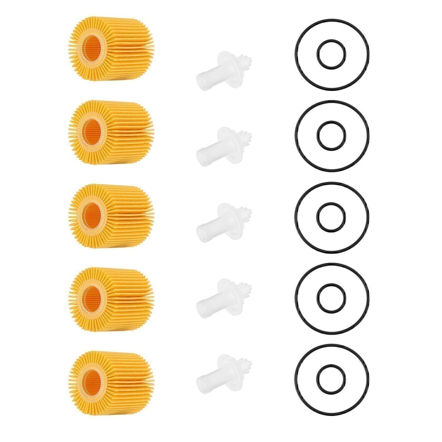 Oil Filters 04152-31090 YZZA1 For Toyota Avalon Camry Sienna Lexus Scion 5 Sets