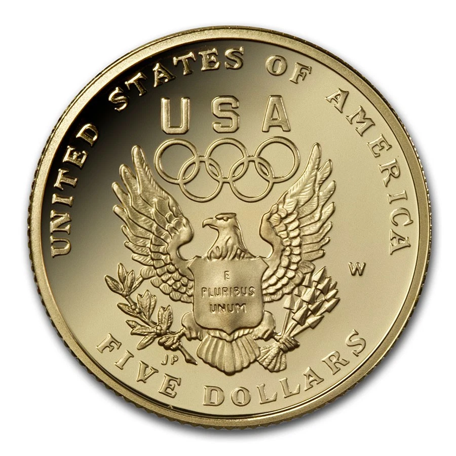 1992-W Gold $5 Commem Olympic Proof (Capsule Only) - Image 2 of 2