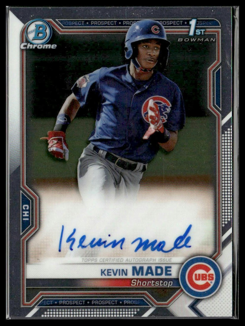 2021 Bowman Chrome #CPA-KM Kevin Made Prospect Autographs