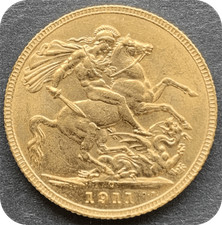 1911 Canada Gold Sovereign Ottawa Mint